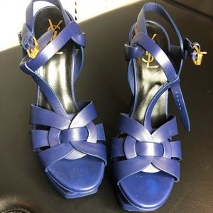 YSL NAVY BLUE PUMP